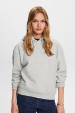 Esprit Recycled: oversized hoodie Women Light Grey Sweatshirts & Hoodies P0D0X30