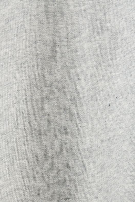 Esprit Recycled: oversized hoodie Women Light Grey Sweatshirts & Hoodies P0D0X30 - Image 4