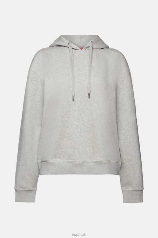 Esprit Recycled: oversized hoodie Women Light Grey Sweatshirts & Hoodies P0D0X30 - Image 5