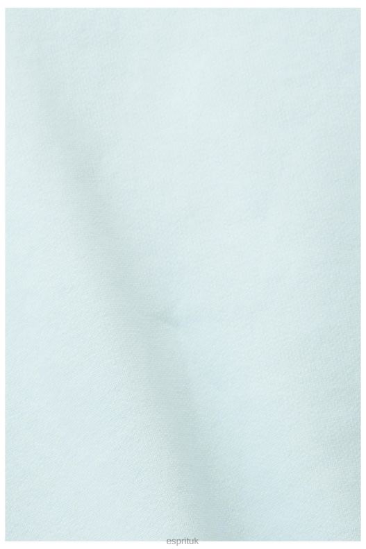 Esprit Recycled: plain-coloured sweatshirt Men Light Aqua Green Sweatshirts & Hoodies P0D0X749 - Image 4