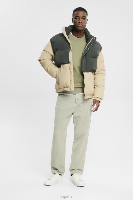 Esprit Recycled: plain-coloured sweatshirt Men Light Khaki Sweatshirts & Hoodies P0D0X748 - Image 2