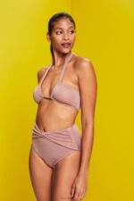 Esprit Recycled: sparkly bandeau top Women Cinnamon Swim P0D0X83