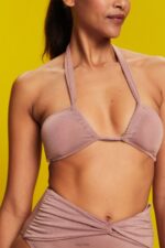Esprit Recycled: sparkly bandeau top Women Cinnamon Swim P0D0X83 - Image 3
