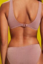 Esprit Recycled: sparkly soft bikini top Women Cinnamon Swim P0D0X84 - Image 2
