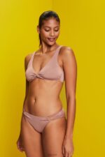 Esprit Recycled: sparkly soft bikini top Women Cinnamon Swim P0D0X84