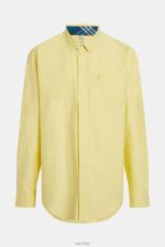 Esprit Regular fit oxford shirt Men Sunflower Yellow Shirts P0D0X801 - Image 6
