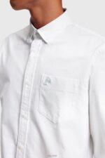 Esprit Regular fit oxford shirt Men White Shirts P0D0X799 - Image 4