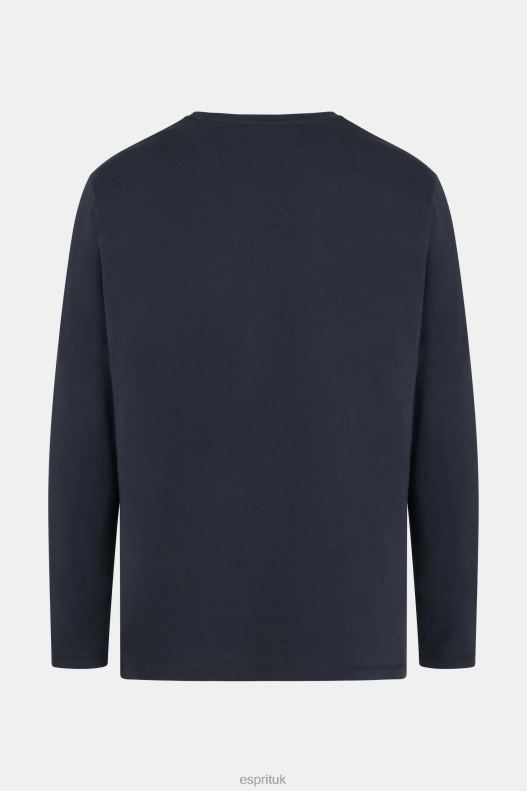 Esprit Regular solid jersey t-shirt Men Black T-Shirts P0D0X858 - Image 5