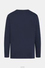 Esprit Regular solid jersey t-shirt Men Navy T-Shirts P0D0X860 - Image 5