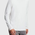 Esprit Regular solid jersey t-shirt Men White T-Shirts P0D0X859