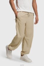 Esprit Relaxed fit joggers Men Sand Joggers P0D0X788