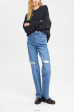 Esprit Relaxed Fit Sweatshirt Women Black Sweatshirts & Hoodies P0D0X522 - Image 2