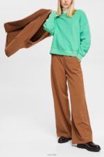 Esprit Relaxed Fit Sweatshirt Women Green Sweatshirts & Hoodies P0D0X524 - Image 2
