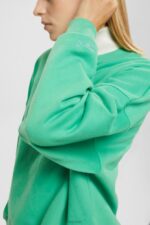 Esprit Relaxed Fit Sweatshirt Women Green Sweatshirts & Hoodies P0D0X524 - Image 3