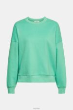 Esprit Relaxed Fit Sweatshirt Women Green Sweatshirts & Hoodies P0D0X524 - Image 5