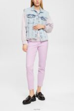 Esprit Relaxed Fit Sweatshirt Women Lavender Sweatshirts & Hoodies P0D0X525 - Image 2