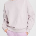 Esprit Relaxed Fit Sweatshirt Women Lavender Sweatshirts & Hoodies P0D0X525