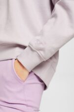 Esprit Relaxed Fit Sweatshirt Women Lavender Sweatshirts & Hoodies P0D0X525 - Image 3