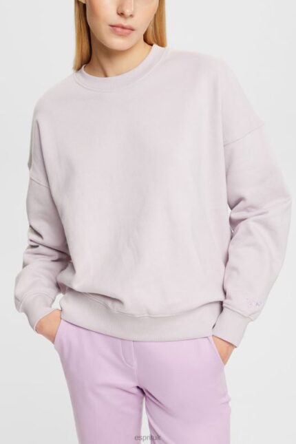 Esprit Relaxed Fit Sweatshirt Women Lavender Sweatshirts & Hoodies P0D0X525