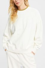 Esprit Relaxed Fit Sweatshirt Women Off White Sweatshirts & Hoodies P0D0X523