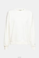 Esprit Relaxed Fit Sweatshirt Women Off White Sweatshirts & Hoodies P0D0X523 - Image 5
