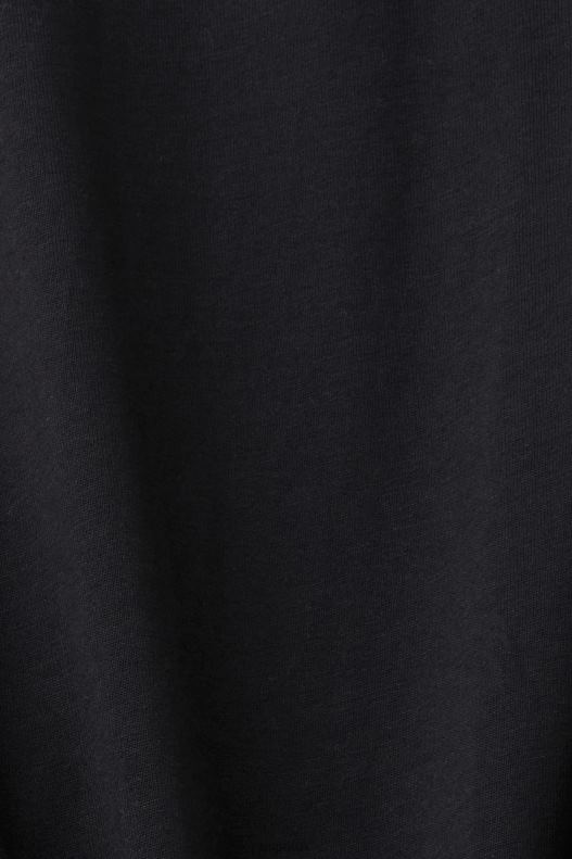 Esprit Retro logo print cotton t-shirt Men Black T-Shirts P0D0X628 - Image 4