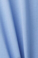 Esprit Retro logo print cotton t-shirt Men Light Blue Lavender T-Shirts P0D0X632 - Image 4