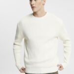 Esprit Rib knit jumper Men Ice Sweaters P0D0X763