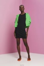 Esprit Ribbed jersey dress Women Black Dresses P0D0X285 - Image 2