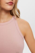 Esprit Ribbed tank top Women Old Pink Tank P0D0X14 - Image 3