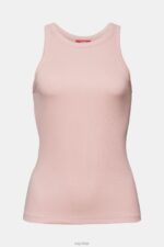 Esprit Ribbed tank top Women Old Pink Tank P0D0X14 - Image 5