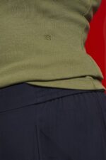 Esprit Ribbed tank top Women Olive Tank P0D0X283 - Image 3