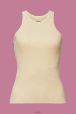 Esprit Ribbed tank top Women Sand Tank P0D0X282 - Image 5