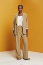 Esprit Satin strappy top Women Light Taupe Top P0D0X355 - Image 2