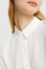 Esprit Shirt blouse, LENZING ECOVERO Women Off White Blouses P0D0X425 - Image 3