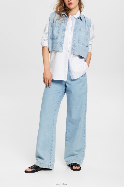 Esprit Shirt blouse made of 100% cotton Women White Blouses P0D0X514 - Image 2