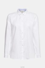 Esprit Shirt blouse made of 100% cotton Women White Blouses P0D0X514 - Image 5