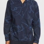 Esprit Shirt with a pattern Men Navy Shirts P0D0X910
