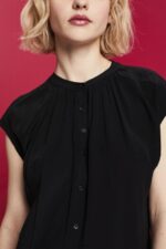 Esprit Short sleeve blouse Women Black Blouses P0D0X220 - Image 3