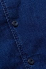 Esprit Short-Sleeved Denim Shirt Men Blue Dark Wash Shirts P0D0X595 - Image 4