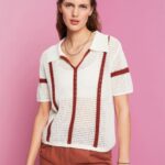 Esprit Short-sleeved polo jumper Women Ice Sweaters P0D0X105