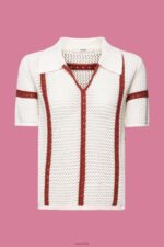 Esprit Short-sleeved polo jumper Women Ice Sweaters P0D0X105 - Image 5