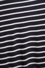 Esprit Short-sleeved ribbed sweater Women Navy Sweaters P0D0X319 - Image 4