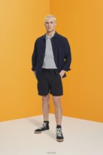 Esprit Shorts with integrated belt Men Black Shorts P0D0X671 - Image 2