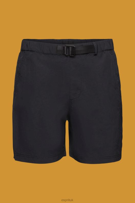 Esprit Shorts with integrated belt Men Black Shorts P0D0X671 - Image 5
