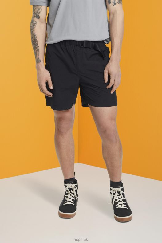 Esprit Shorts with integrated belt Men Black Shorts P0D0X671 - Image 1