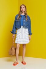 Esprit Skirts light woven Women Off White Skirts P0D0X102 - Image 2
