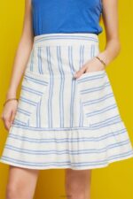 Esprit Skirts light woven Women Off White Skirts P0D0X102 - Image 3