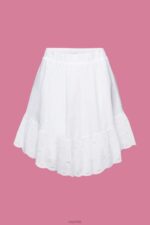 Esprit Skirts light woven Women White Skirts P0D0X114 - Image 5