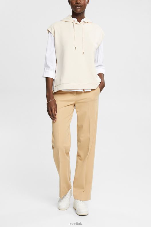 Esprit Sleeveless hoodie with side slits Women Ice Sweatshirts & Hoodies P0D0X532 - Image 2